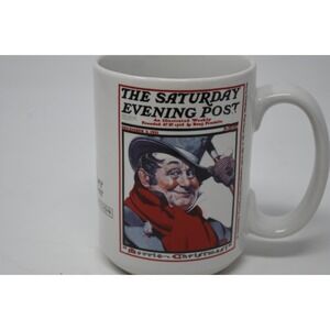 Norman Rockwell Saturday Evening Post Christmas Collection Coffee Mug 1921